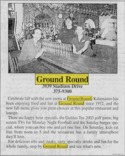 Ground Round - Sep 30 2002 Article (newer photo)